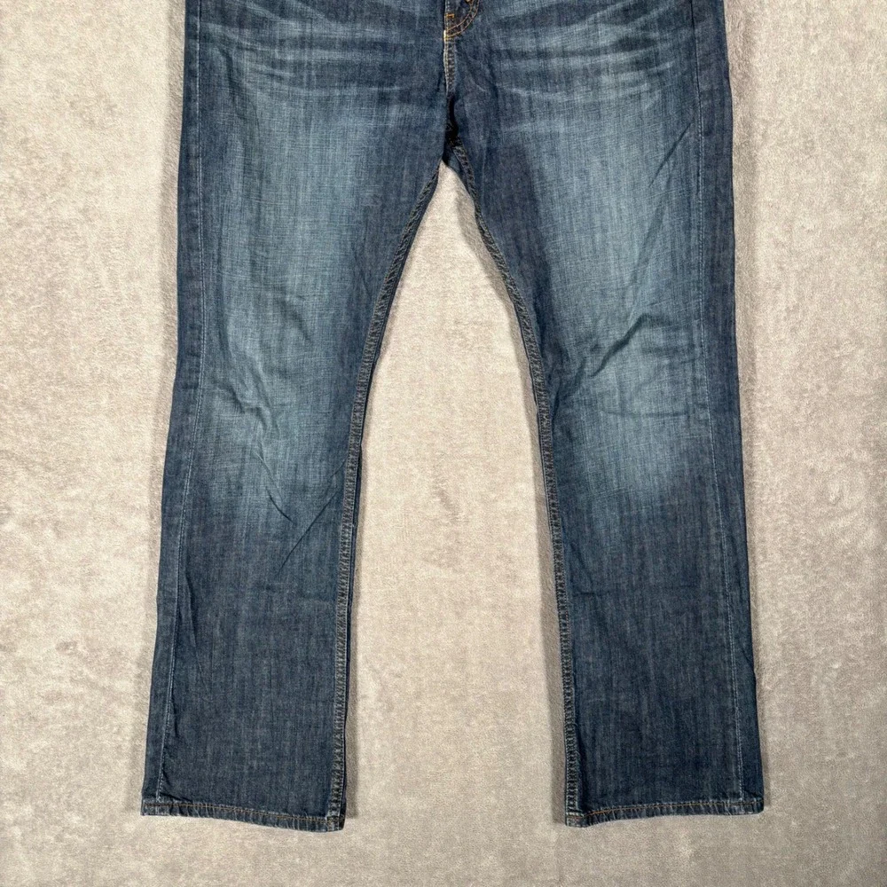 Levi's 527 Slim Bootcut Jeans Mens W35 L32‎ Dark Wash Denim Pants Blue Cotton